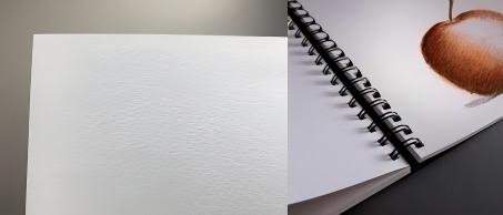 Como escolhemos papel de tipo certo para o livro de esboço?