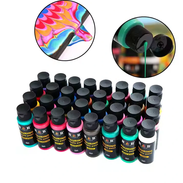 Tinta de derramamento de fluido de garrafa de bricolage