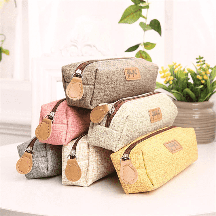 Bolsa lápis de couro sintético Bolsa lápis de couro sintético