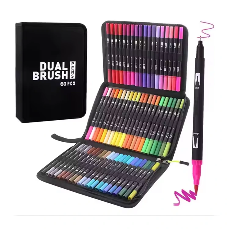 Marcador de aquarela de bolsa de nylon