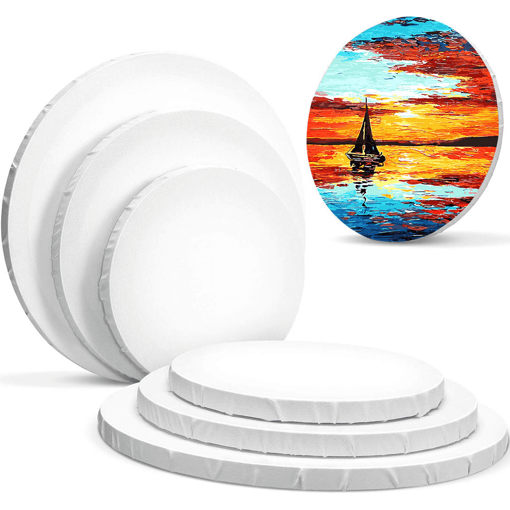 Tela de pintura redonda